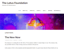 Tablet Screenshot of lotusfoundation.in